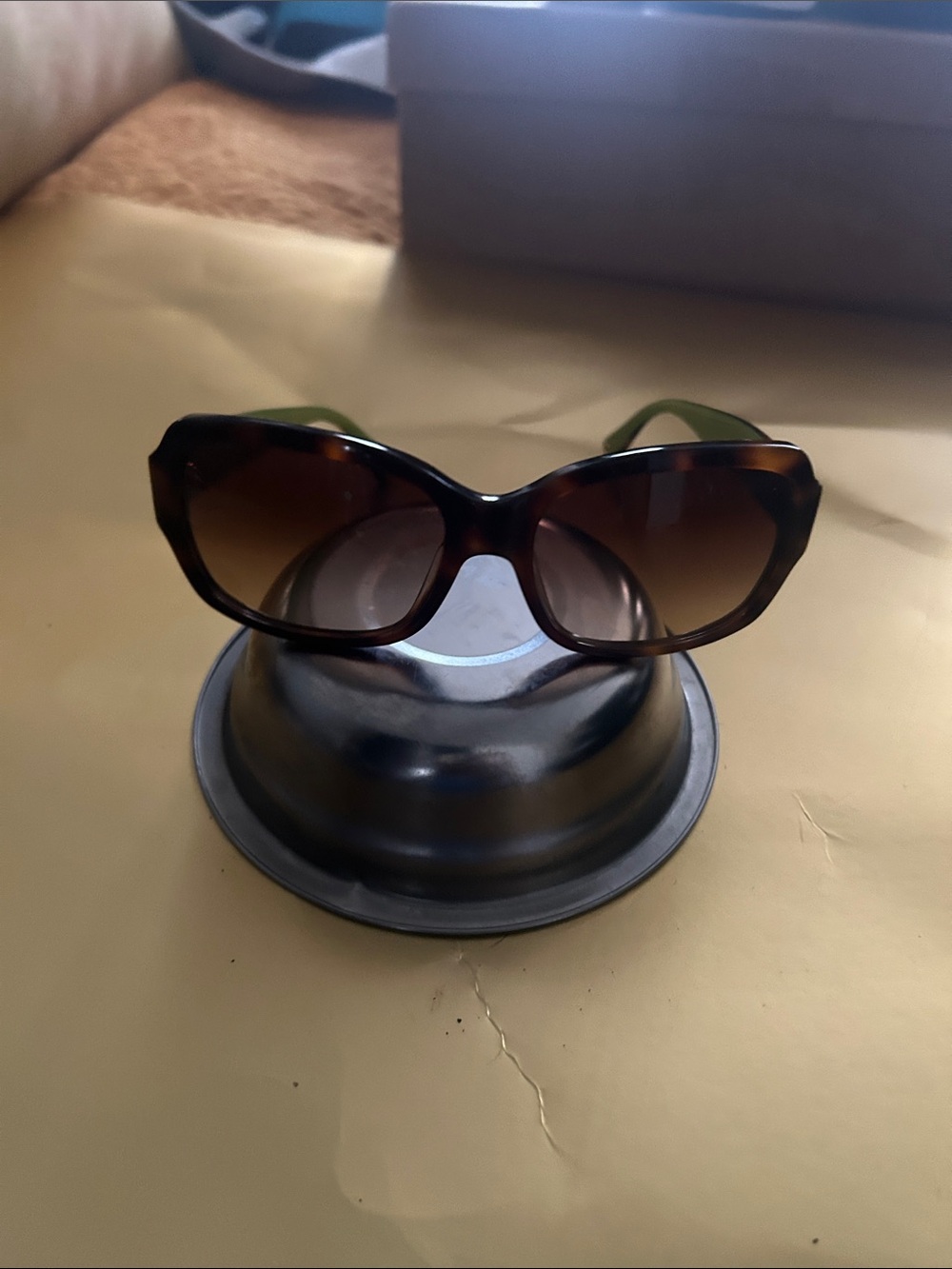 Coach Tortoiseshell Cat-Eye Sunglasses with Brown Gradient Lenses
